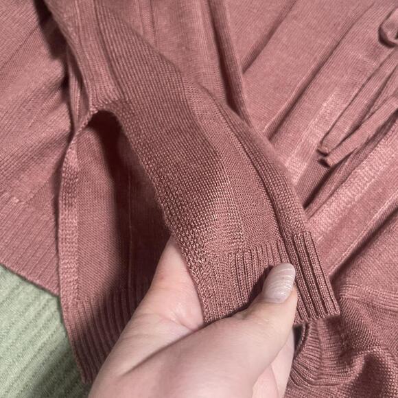 Pink Cardigan With Tie Front - Picture 4 of 6